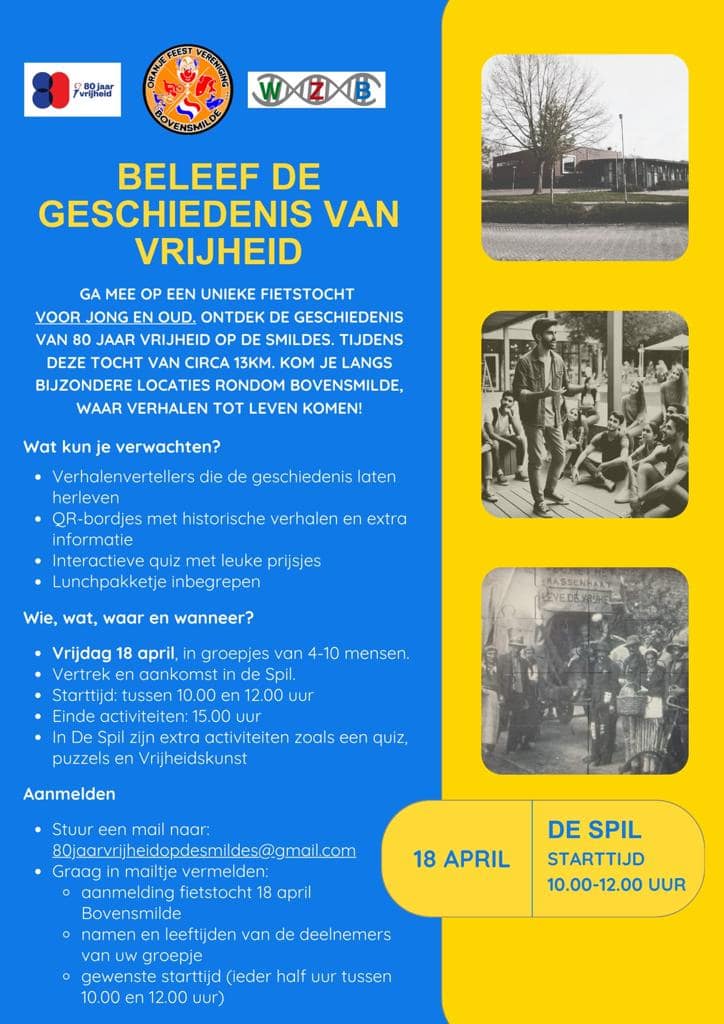 Gratis georganiseerde fietstocht deelroute Bovensmilde